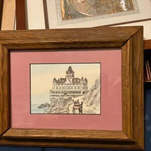 San Francisco hand-painted “Third Cliff House Burned” by Eileen David